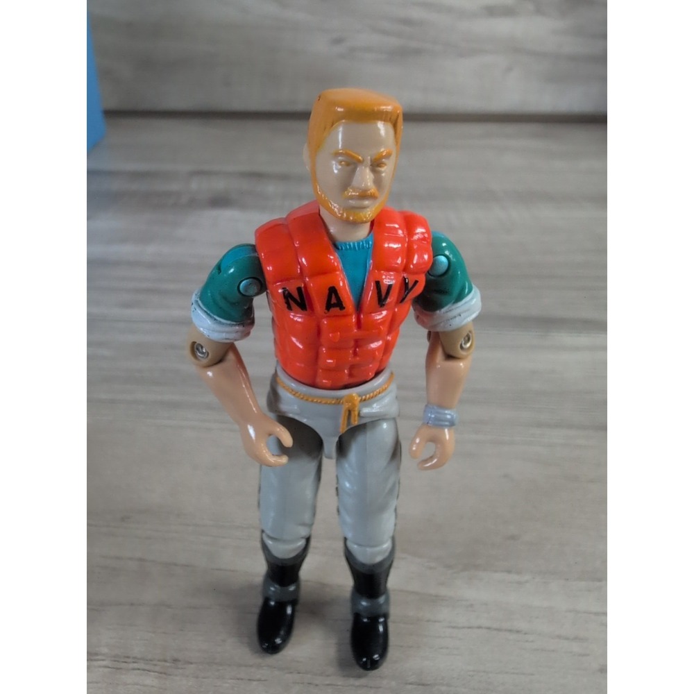 Vintage 1990 GI Joe *Top Side* 4" Action Figure MOC TopSide Navy ARAH